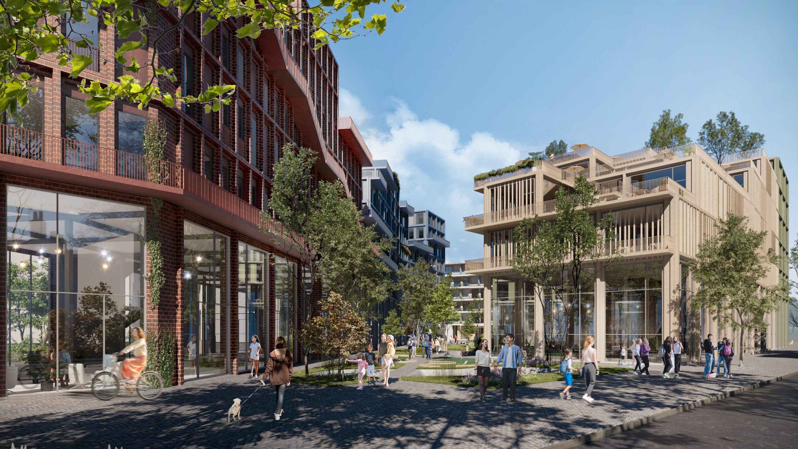 Neues Stadtquartier - Eingang