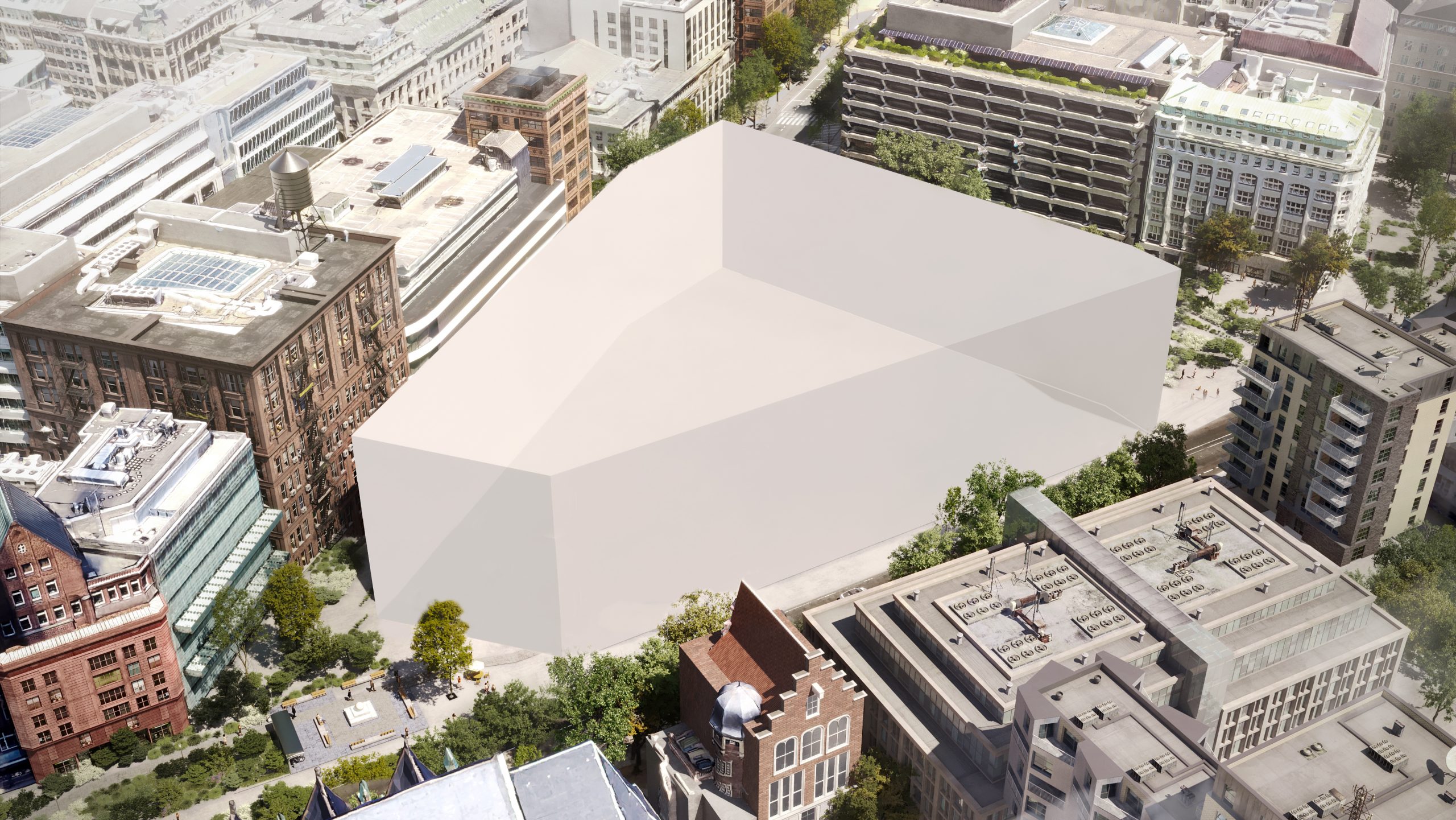 Neues Stadtquartier - Bestandsvolumen