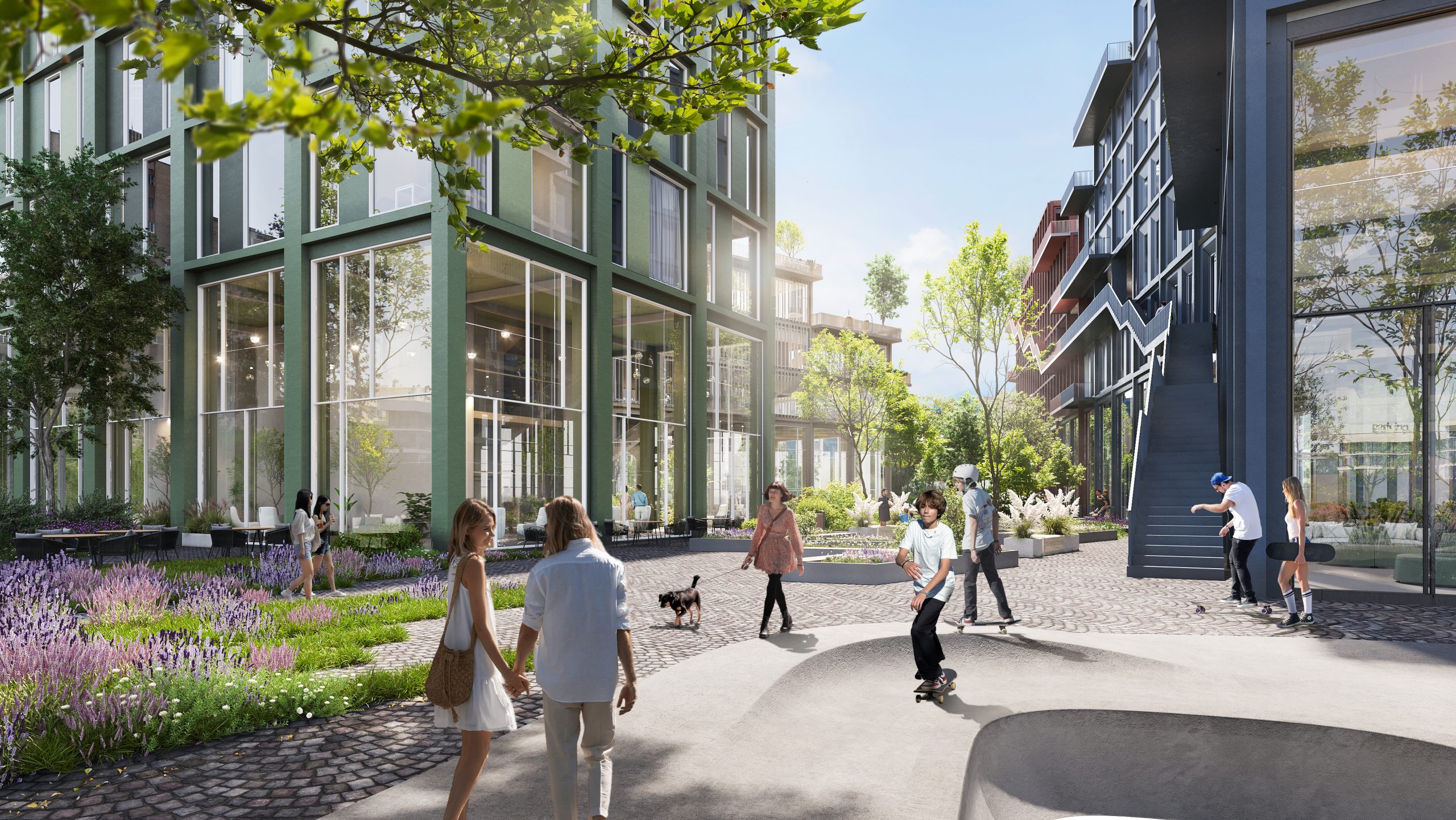 Neues Stadtquartier - Eingang