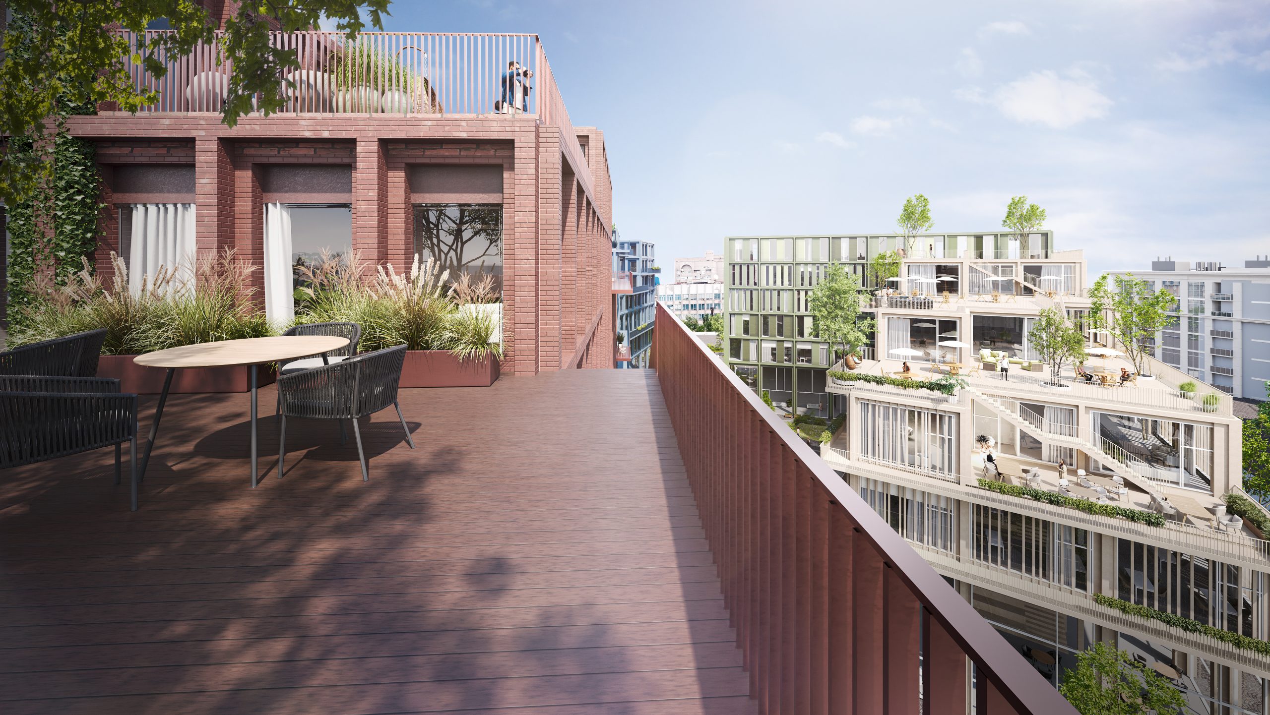 Neues Stadtquartier - Rooftop